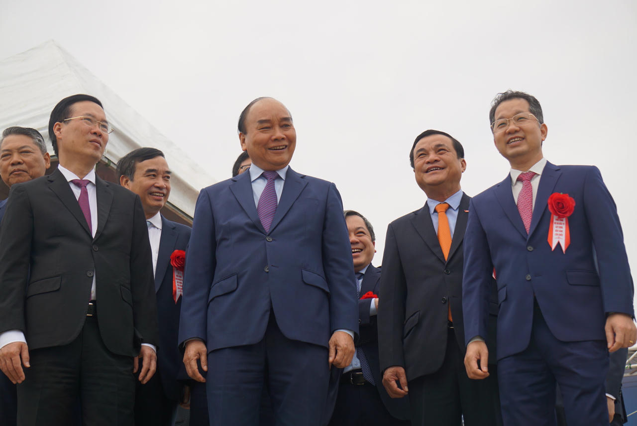 Chủ tịch nước Nguyễn Xuân Phúc: 'Cảng Liên Chiểu phải là công trình gương mẫu, không thất thoát, đúng tiến độ'