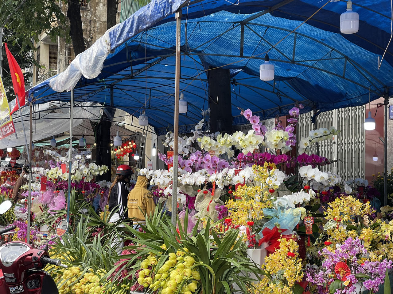 Tiểu thương chợ hoa Xuân Quảng Ngãi sốt ruột vì sức mua giảm