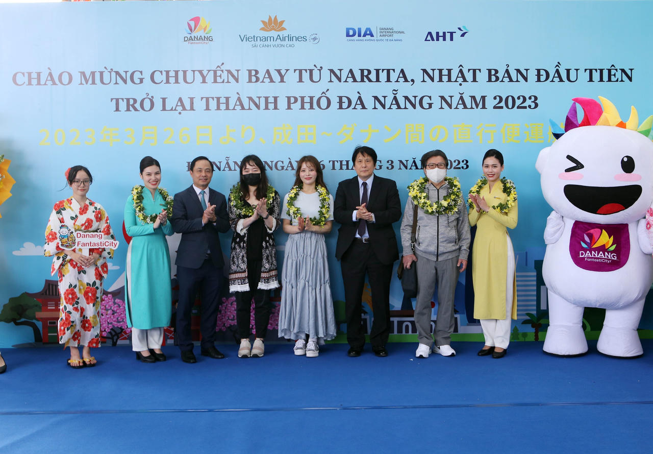 Đà Nẵng đón chuyến bay trực tiếp đầu tiên từ Nhật Bản sau gần 3 năm gián đoạn 