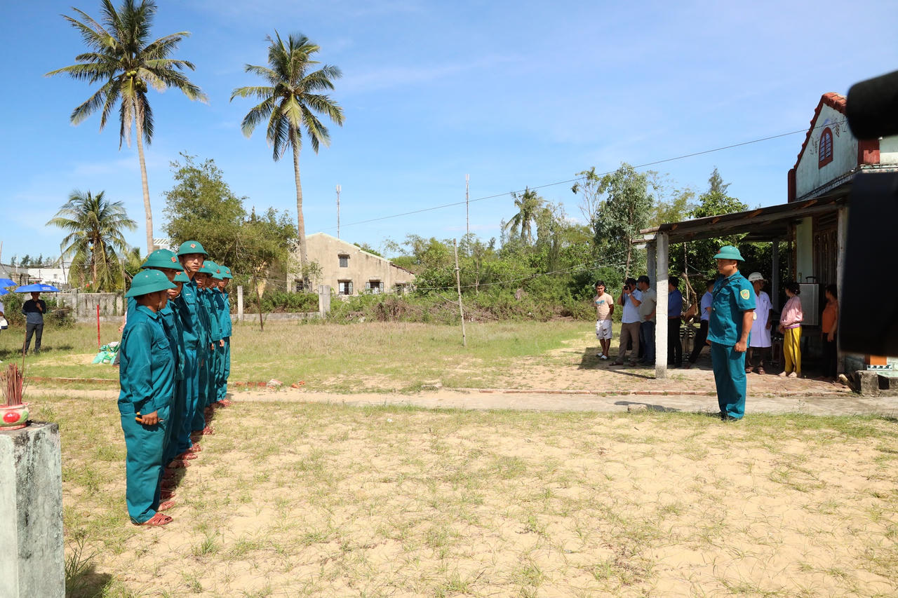 Diễn tập hành động sớm ứng phó thiên tai
