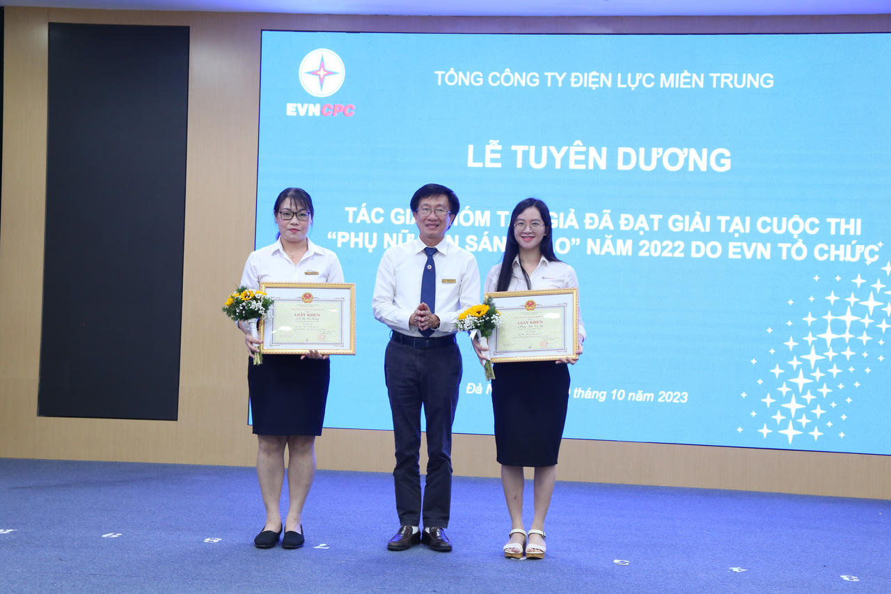 EVNCPC tuyên dương các đội, tác giả đạt giải tại cuộc thi “Phụ nữ EVN sáng tạo”