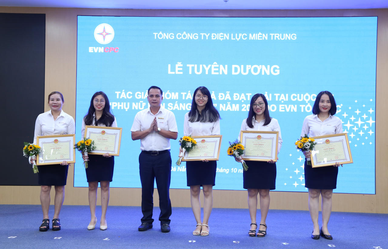 EVNCPC tuyên dương các đội, tác giả đạt giải tại cuộc thi “Phụ nữ EVN sáng tạo”
