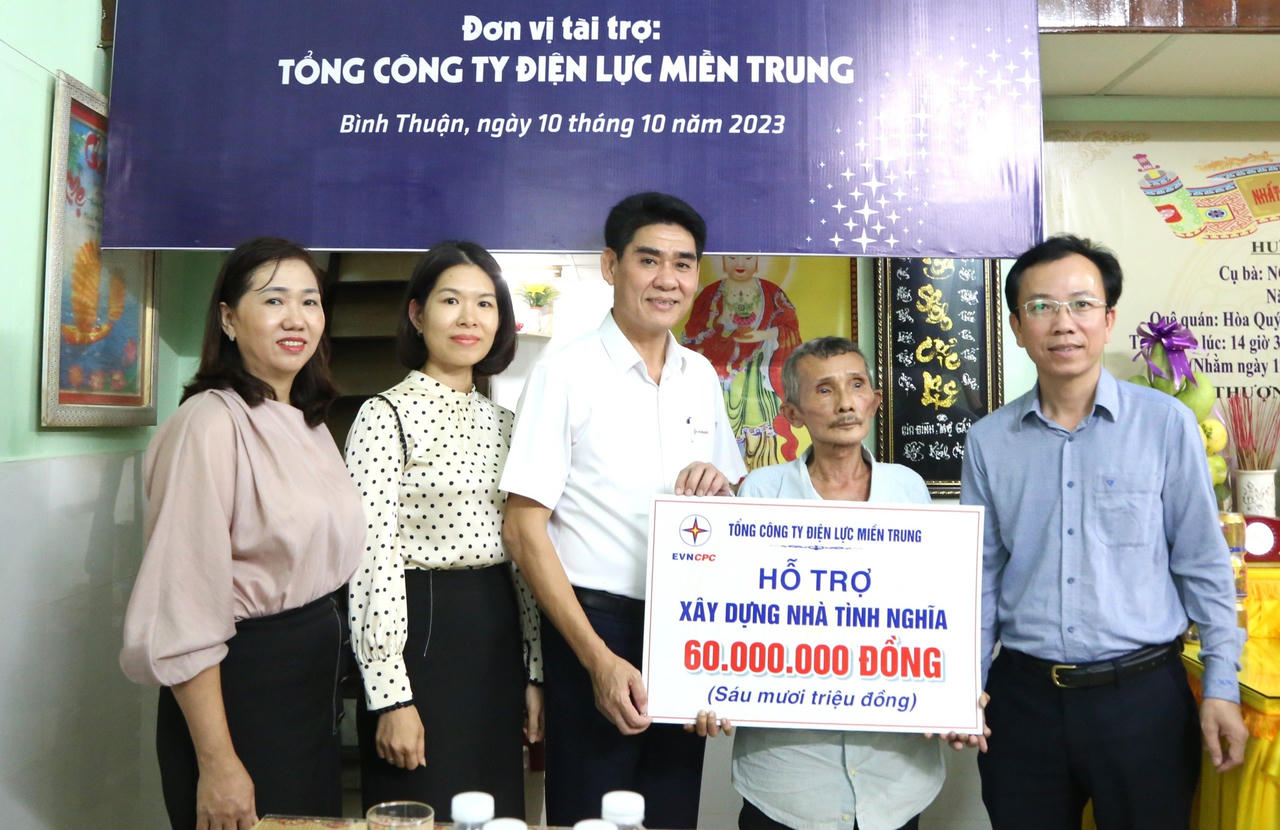 Năm 2024, EVNCPC tiếp tục hỗ trợ xây dựng 70 căn nhà tình nghĩa tại miền Trung - Tây Nguyên