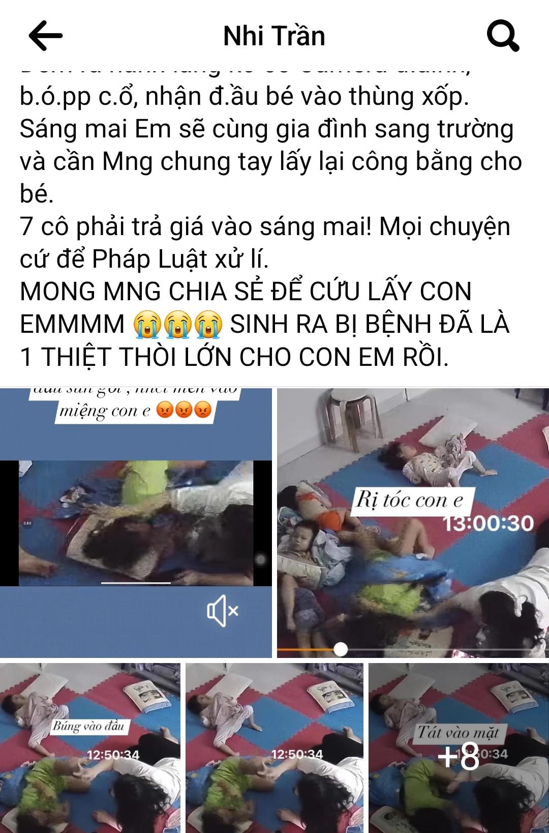 Đà Nẵng: Cơ quan chức năng vào cuộc xác minh vụ cháu bé tự kỷ bị bảo mẫu bạo hành