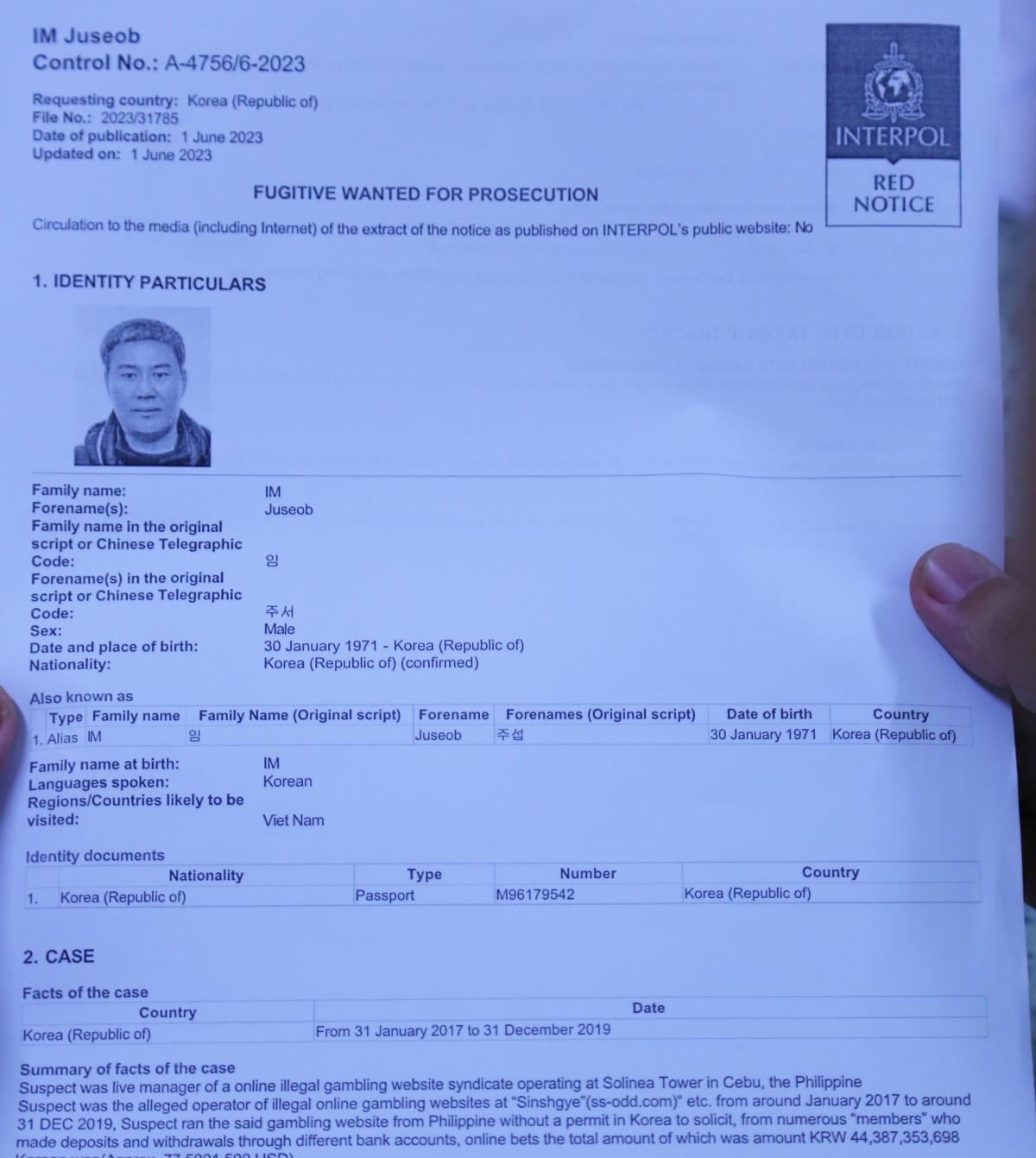 Công an Đà Nẵng bắt đối tượng bị Interpol truy nã đỏ