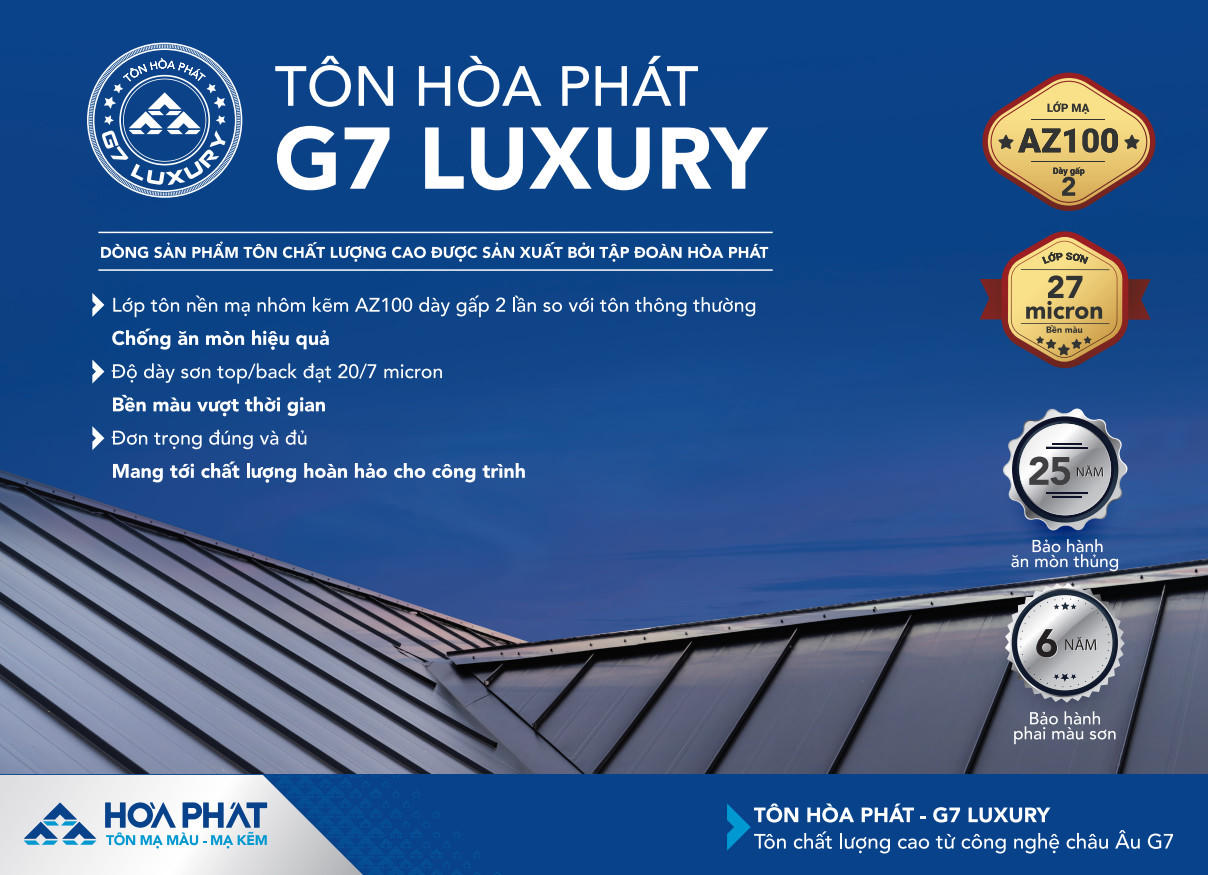 Hòa Phát ra mắt dòng tôn cao cấp, chất lượng ưu việt G7 - Luxury