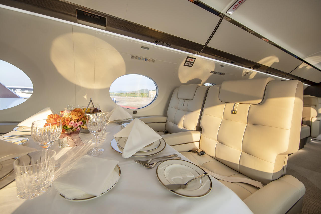 Khám phá 5 siêu phẩm máy bay Gulfstream vừa xuất hiện tại Đà Nẵng 