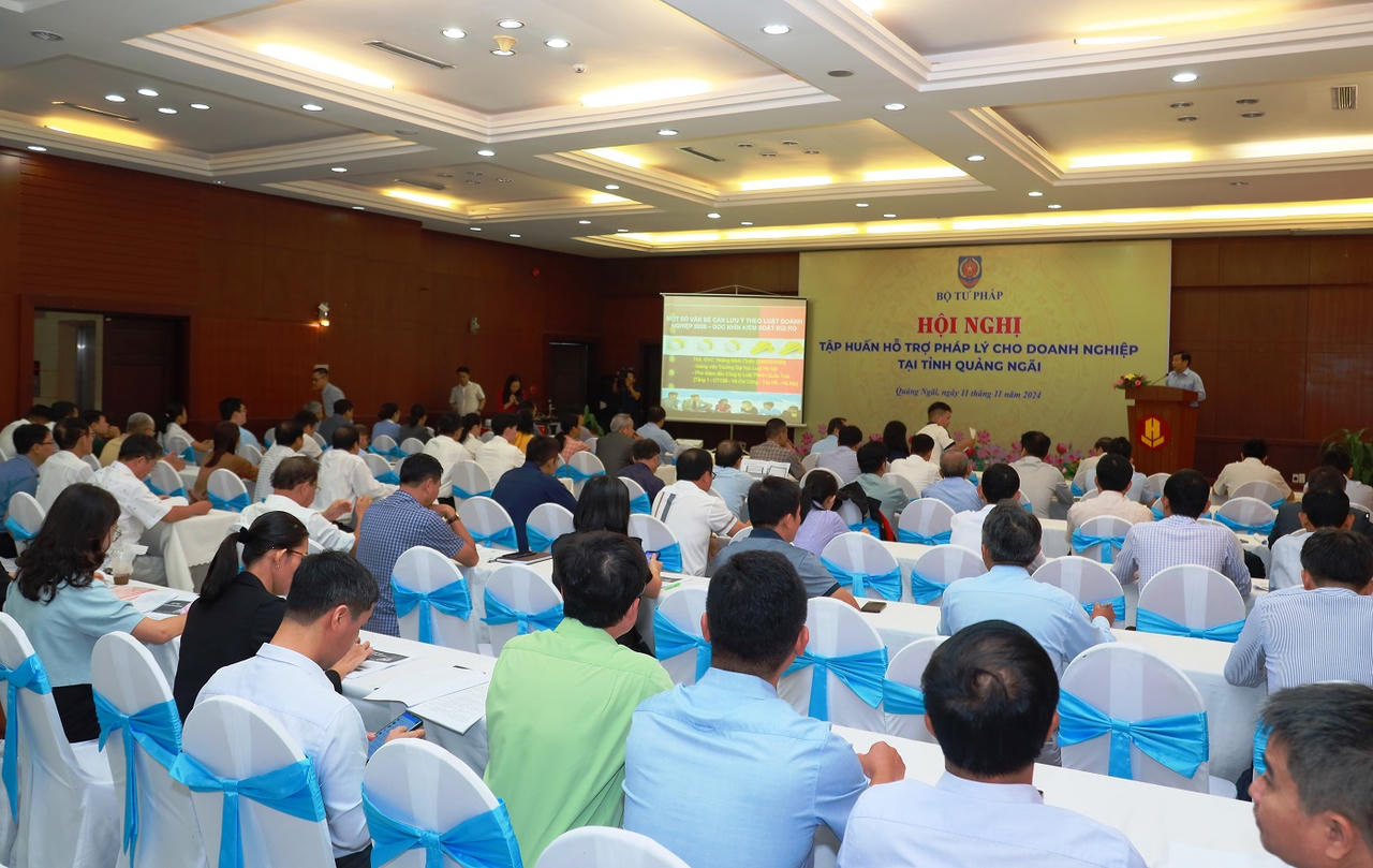 Tập huấn hỗ trợ pháp lý cho doanh nghiệp tỉnh Quảng Ngãi