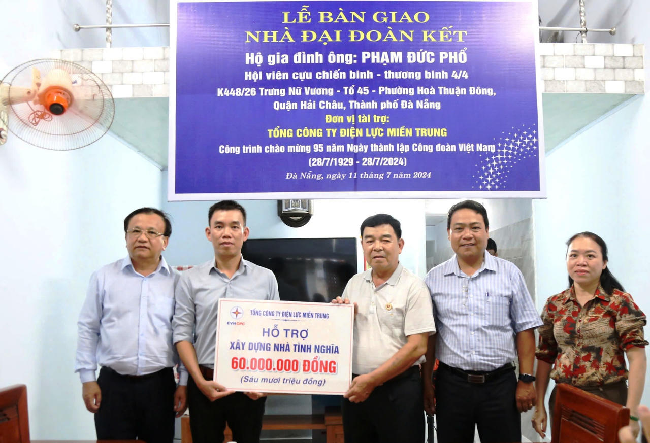 EVNCPC tiếp tục xây dựng 70 căn nhà tình nghĩa tại miền Trung - Tây Nguyên trong năm 2025
