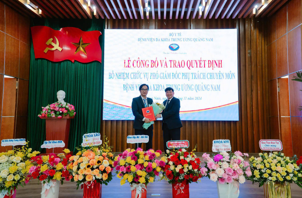 Bệnh viện Đa khoa Trung ương Quảng Nam có tân Phó Giám đốc