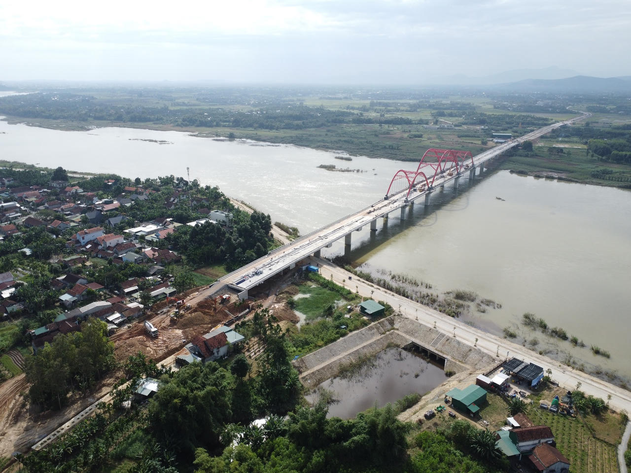 Đẩy mạnh tiến độ thi công cầu Trà Khúc 3, thông xe vào cuối năm