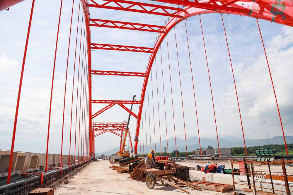 Đẩy mạnh tiến độ thi công cầu Trà Khúc 3, thông xe vào cuối năm