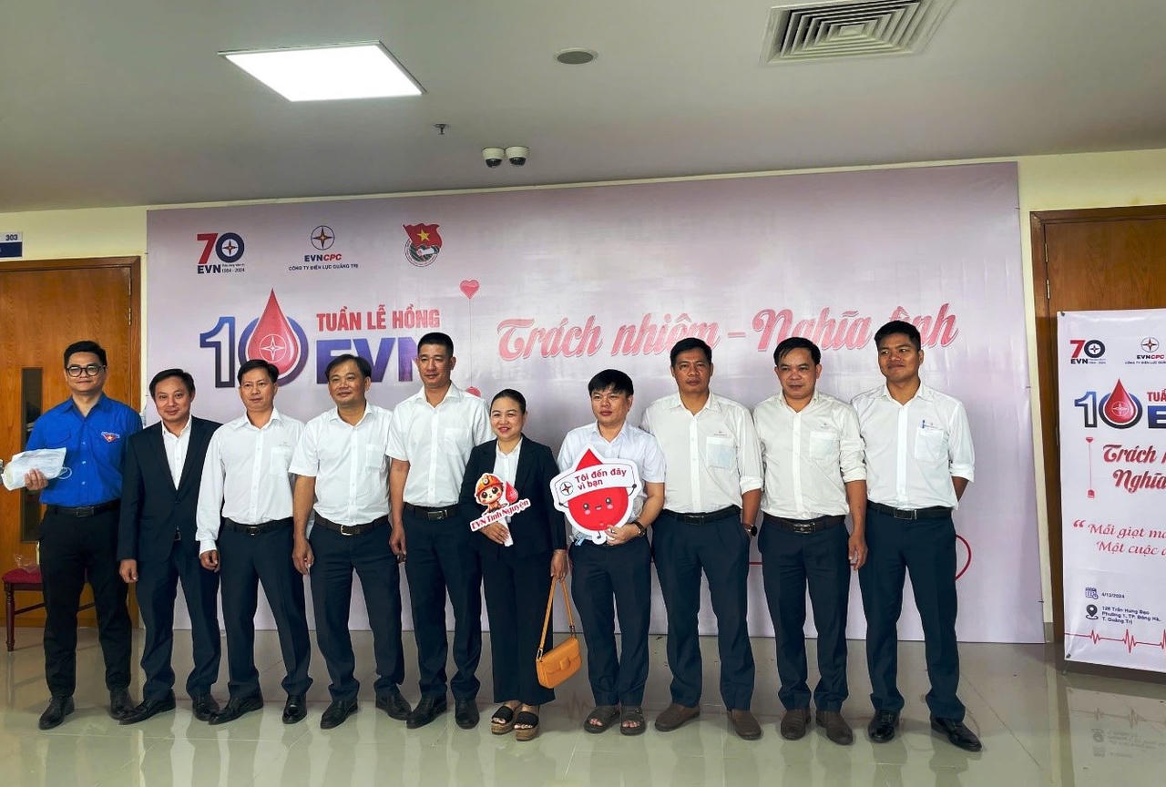 Thủy điện Quảng Trị hưởng ứng Tuần lễ hồng EVN lần thứ X năm 2024.