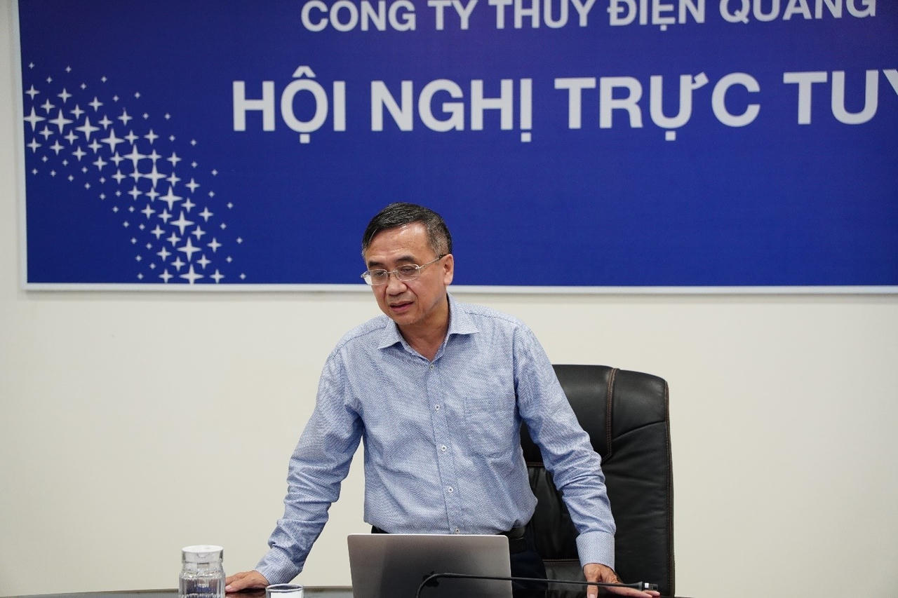 Lãnh đạo EVN làm việc tại Công ty Thủy điện Quảng Trị