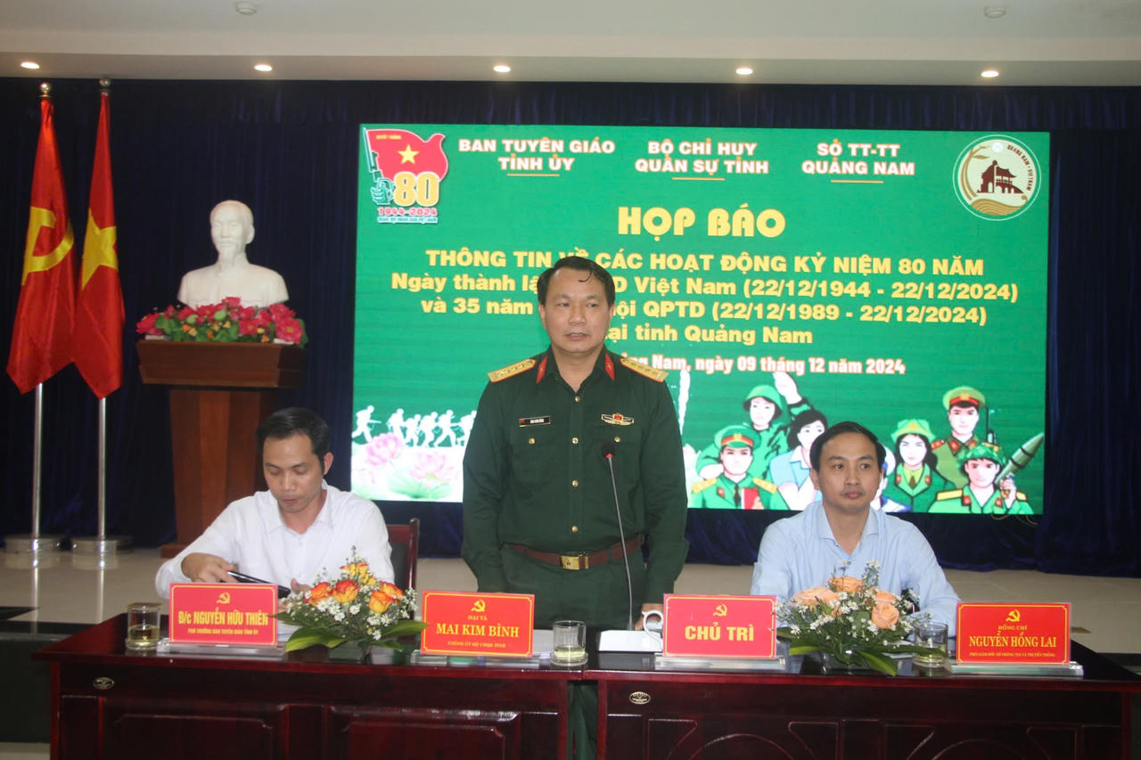 Quảng Nam tổ chức nhiều hoạt động ý nghĩa nhân 80 năm ngày thành lập QĐND Việt Nam