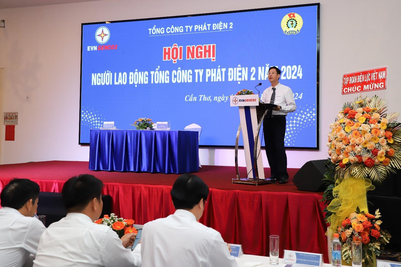 Hội nghị Người lao động EVNGENCO2 năm 2024: Phát huy quyền dân chủ của người lao động