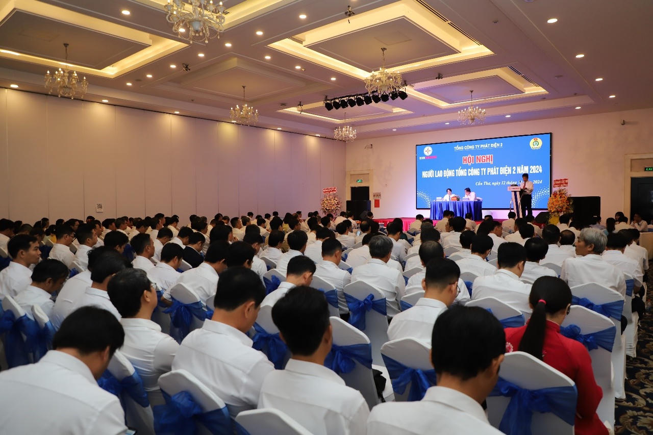 Hội nghị Người lao động EVNGENCO2 năm 2024: Phát huy quyền dân chủ của người lao động