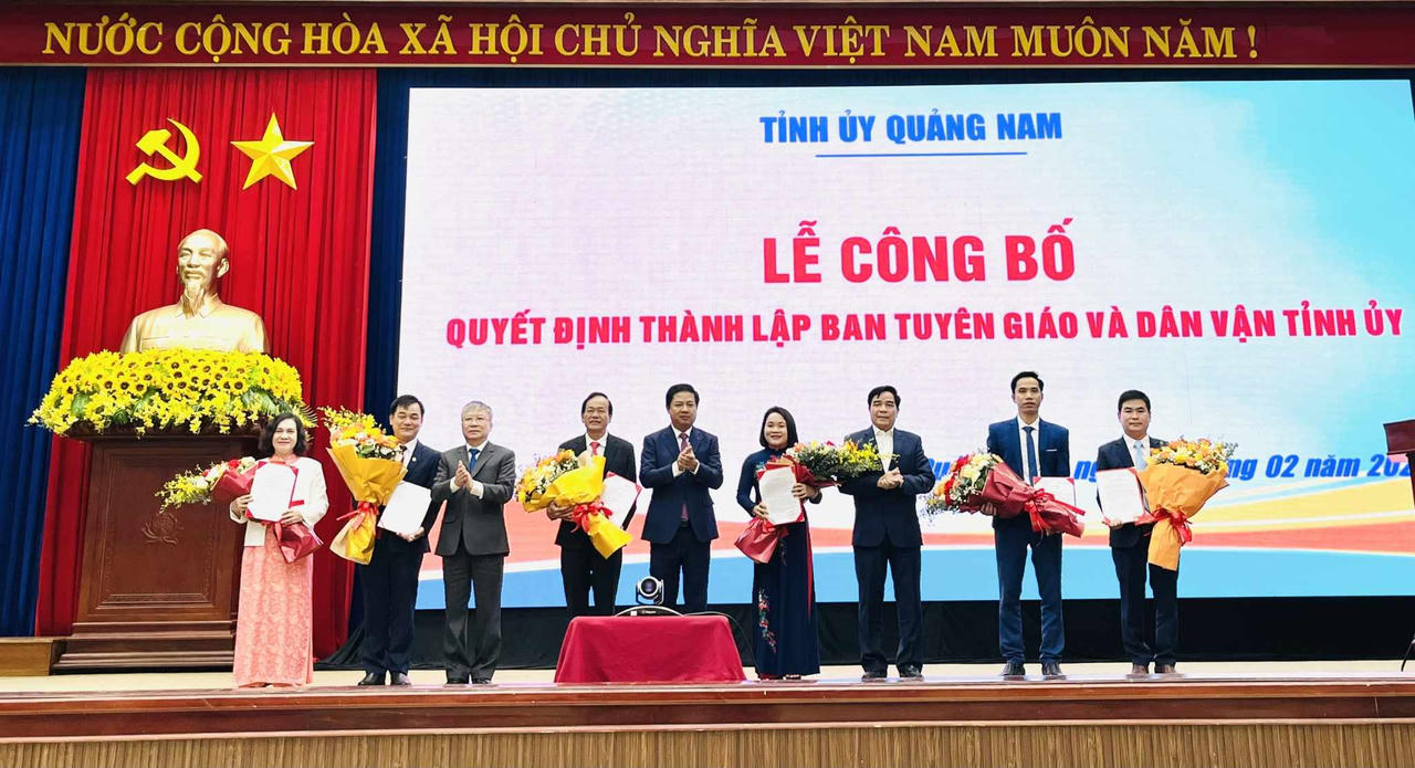 Quảng Nam có tân Trưởng Ban Tuyên giáo và Dân vận Tỉnh ủy