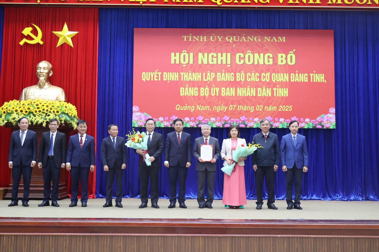 Quảng Nam thành lập Đảng bộ các cơ quan Đảng tỉnh, UBND tỉnh