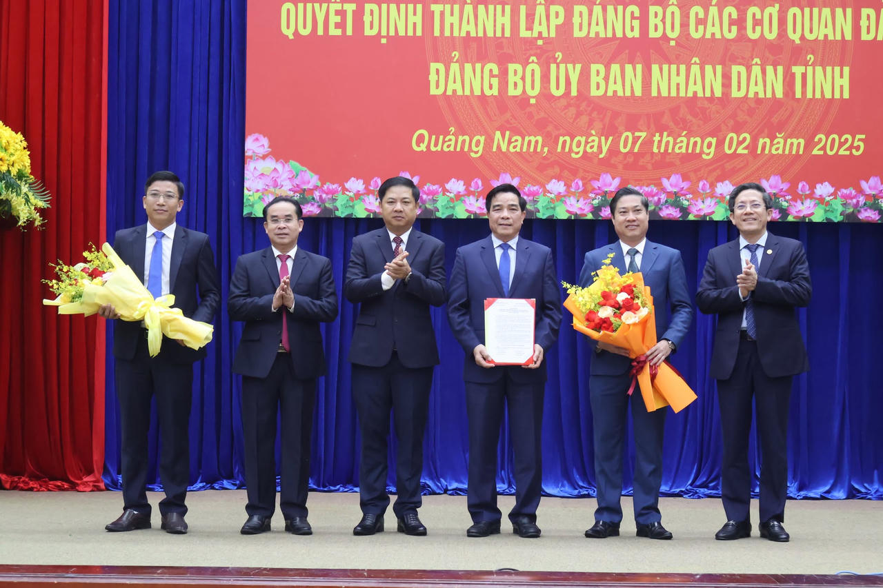 Quảng Nam thành lập Đảng bộ các cơ quan Đảng tỉnh, UBND tỉnh