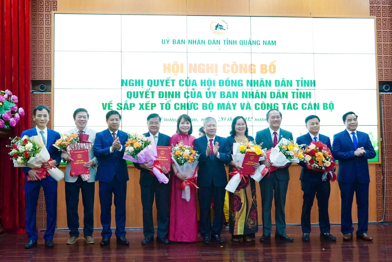Quảng Nam bổ nhiệm nhiều lãnh đạo chủ chốt trực thuộc UBND tỉnh