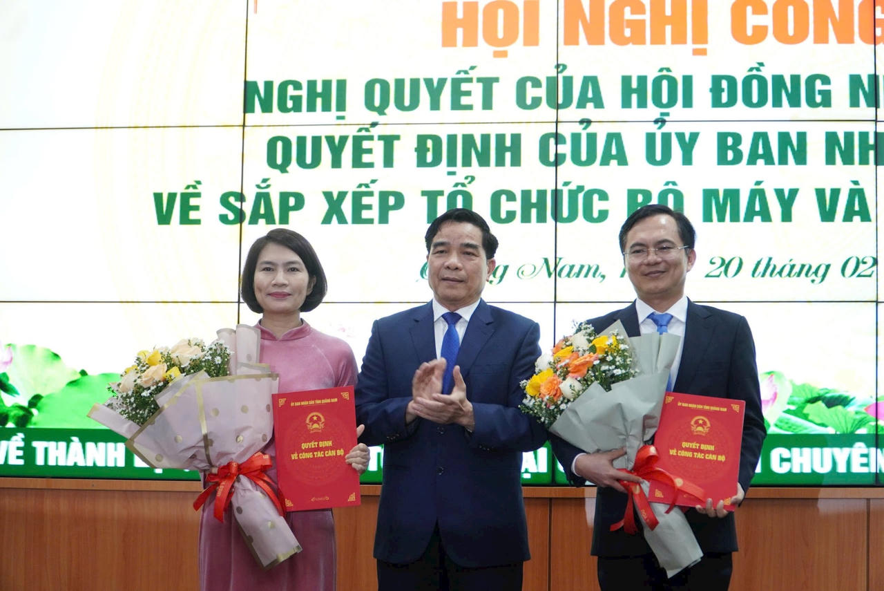 Quảng Nam bổ nhiệm nhiều lãnh đạo chủ chốt trực thuộc UBND tỉnh