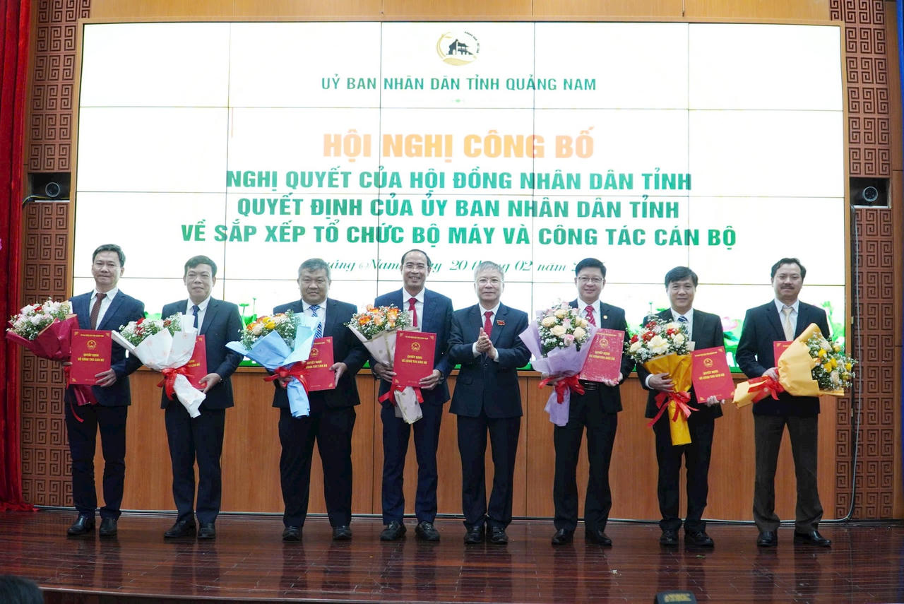 Quảng Nam bổ nhiệm nhiều lãnh đạo chủ chốt trực thuộc UBND tỉnh