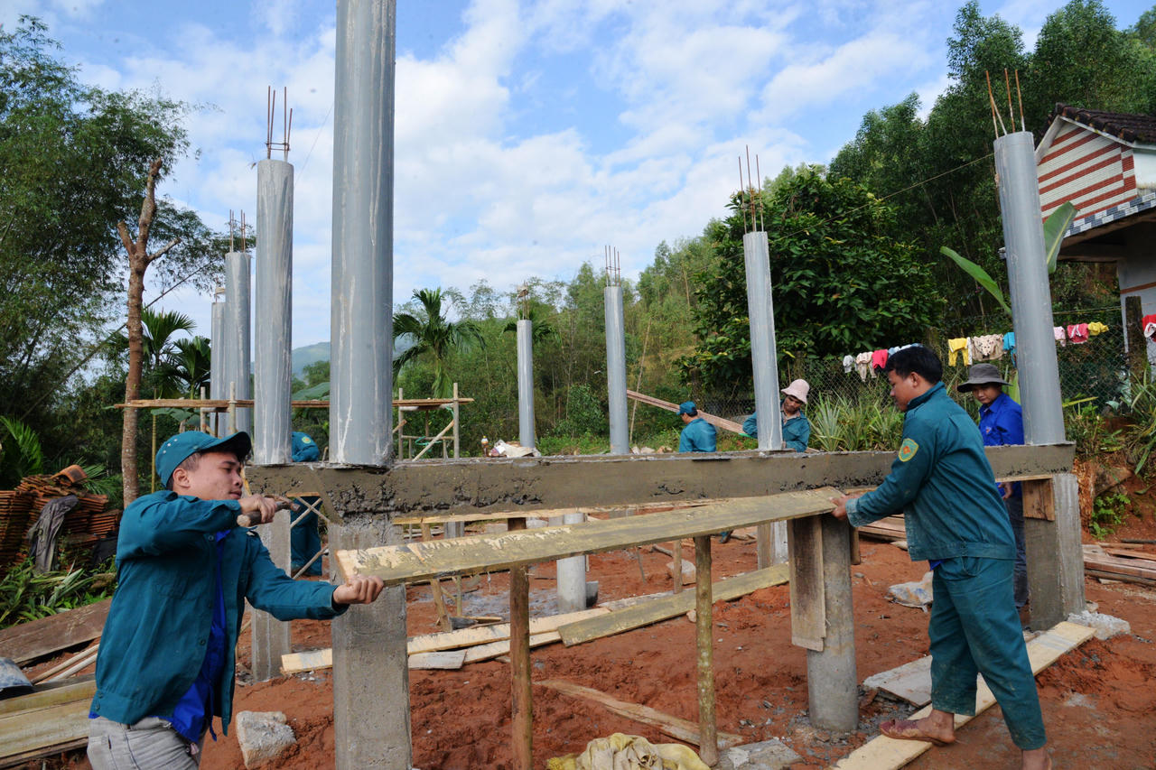 Xã miền núi ở Quảng Ngãi 'về đích' xóa nhà tạm, nhà dột nát