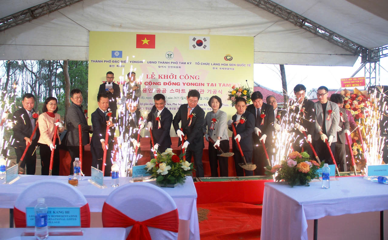 Khởi công thư viện số cộng đồng Yongin tại TP Tam Kỳ