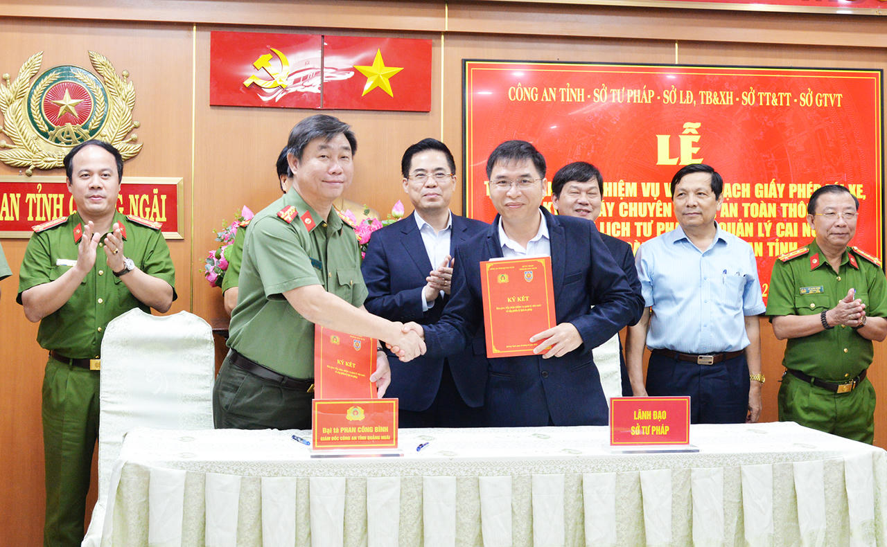 Công an tỉnh Quảng Ngãi tiếp nhận 4 chức năng, nhiệm vụ mới sau sắp xếp