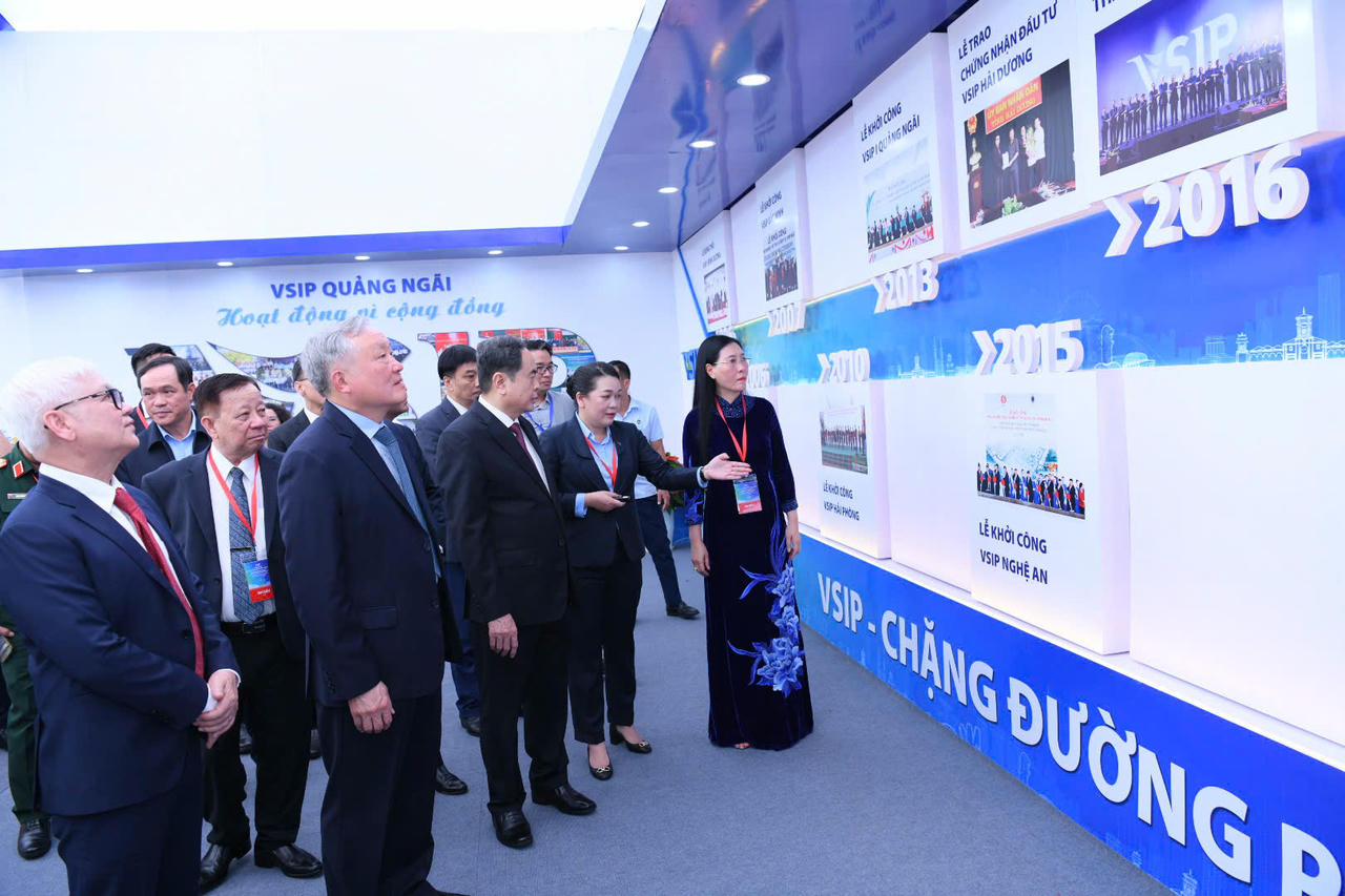 Chủ tịch Quốc hội dự lễ động thổ Khu công nghiệp VSIP II Quảng Ngãi 