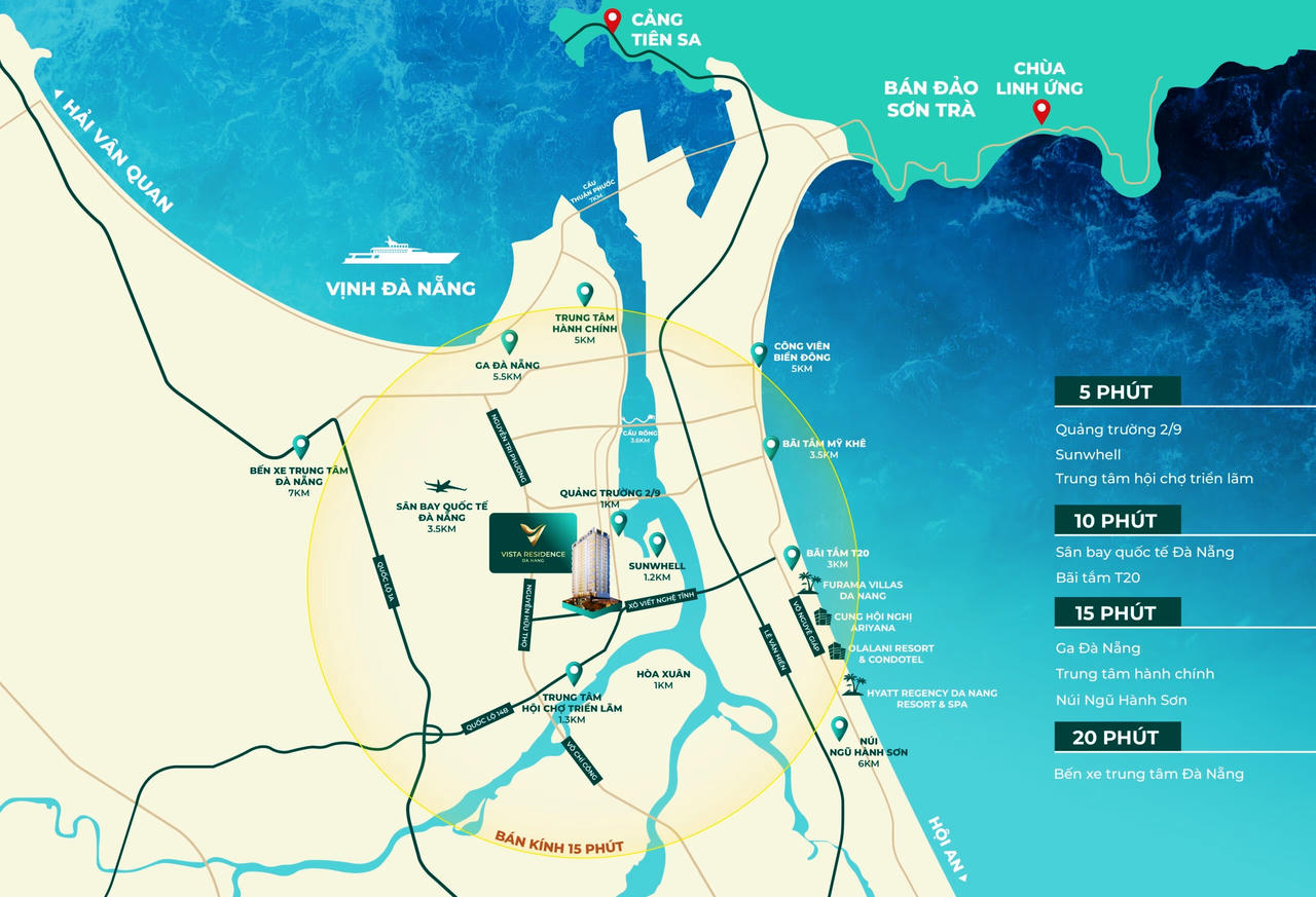 Vị trí Vista Residence Da Nang có gì đặc biệt?