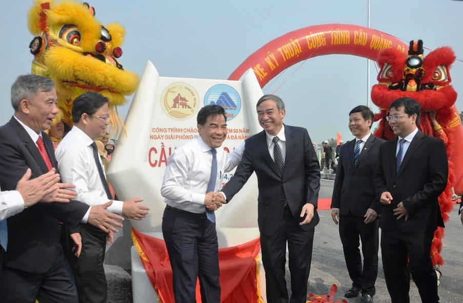 Thông xe kỹ thuật cầu Quảng Đà kết nối Quảng Nam và Đà Nẵng