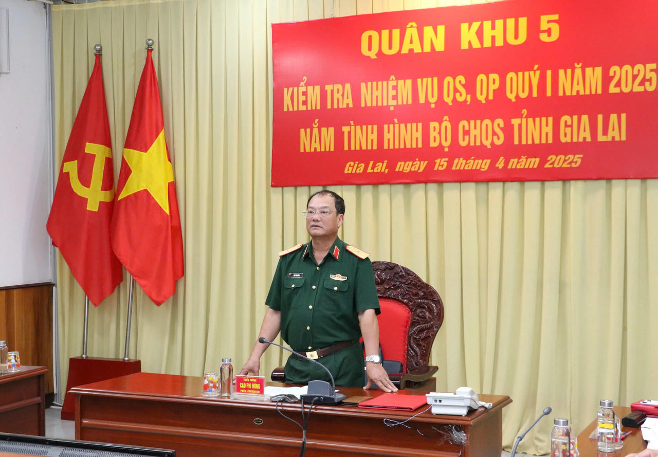 Gia Lai hoàn thành tốt nhiệm vụ quân sự, quốc phòng quý I/2025