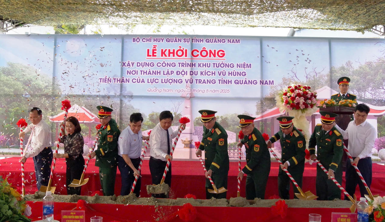 Khởi công xây dựng Khu di tích nơi thành lập Đội du kích Vũ Hùng