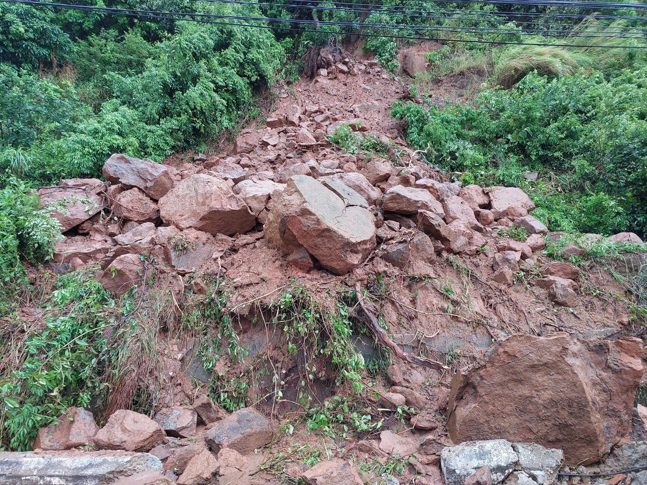 Tạm dừng tham quan bán đảo Sơn Trà do sạt lở nghiêm trọng sau bão số 1