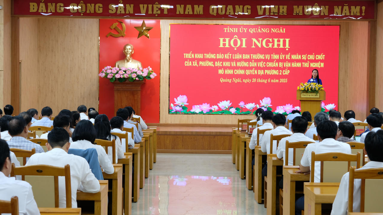 Quảng Ngãi kiện toàn nhân sự chủ chốt 56 xã, phường, đặc khu mới