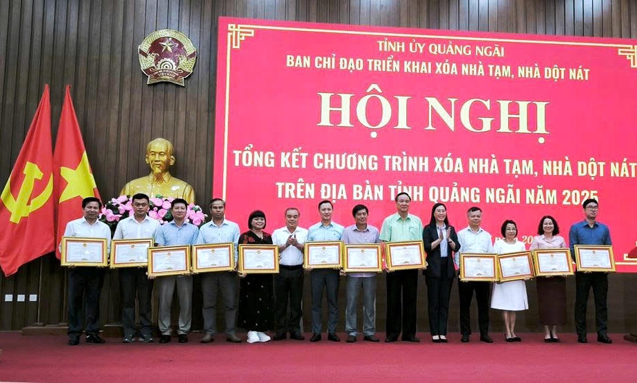 Quảng Ngãi hoàn thành xóa 100% nhà tạm, nhà dột nát