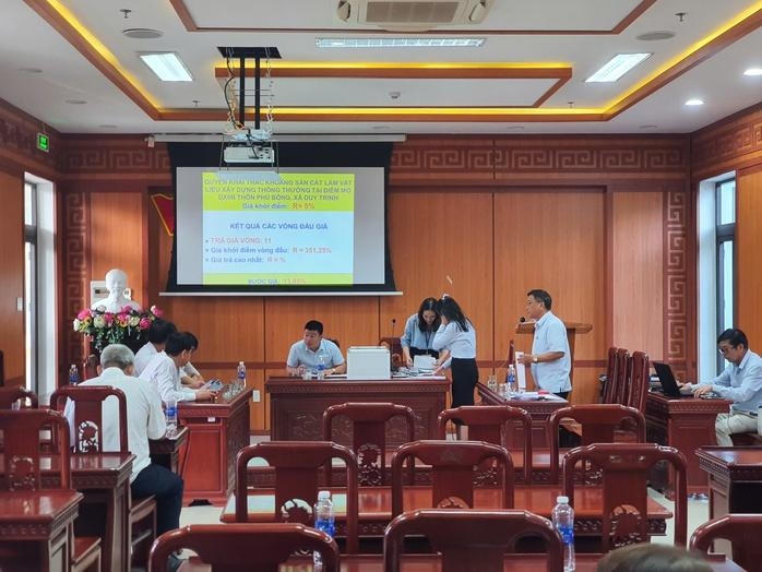 Mỏ cát ở Quảng Nam được đấu giá cao gấp 77 lần giá khởi điểm