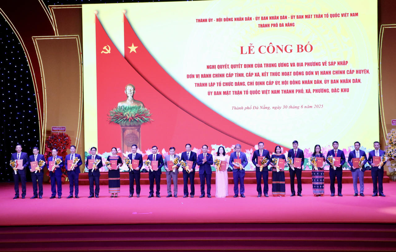 Đà Nẵng, Quảng Ngãi công bố bộ máy chính quyền sau sáp nhập hành chính