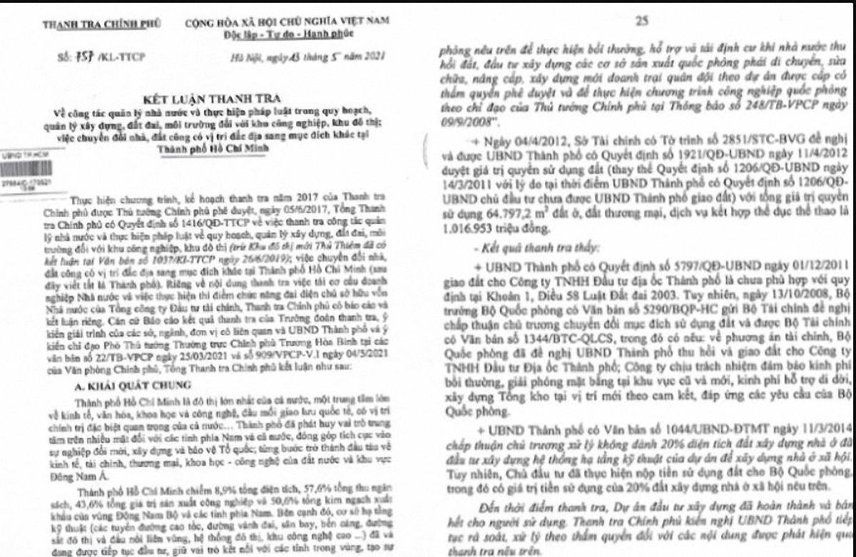 Chủ đầu tư Dự án Cityland Garden Hills vừa bị Thanh tra Chính phủ chỉ ra sai phạm là ai?