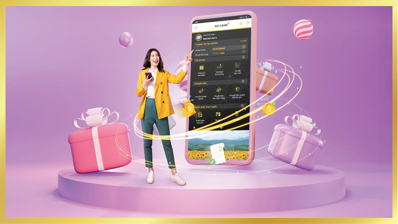 Thảnh thơi giao dịch- Thỏa thích nhận quà cùng Bac A Bank