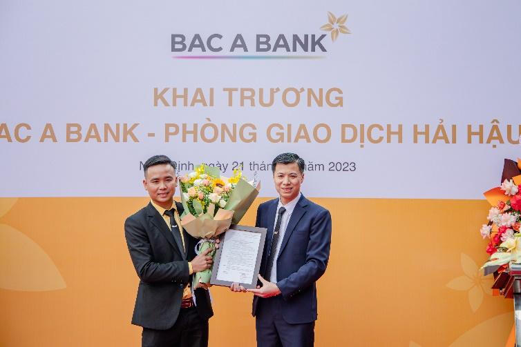 BAC A BANK khai trương phòng giao dịch mới tại Nam Định