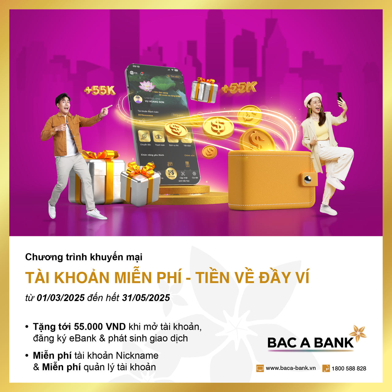 "Cơn lốc" ưu đãi dành cho chủ tài khoản Bac A Bank
