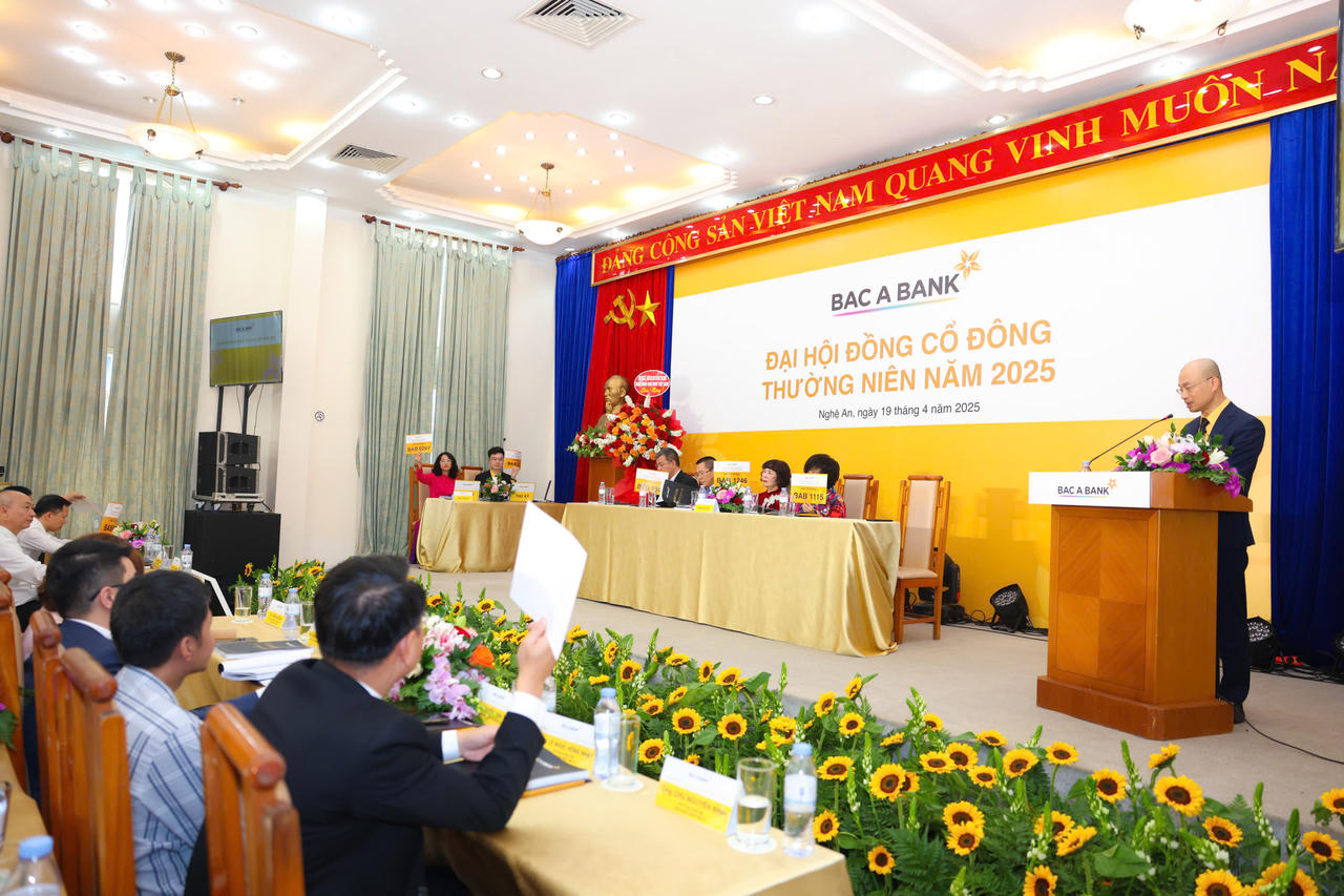 Đại hội đồng cổ đông Bac A Bank 2025: Tăng vốn điều lệ lên 12.350 tỷ đồng - thành công đến từ nền tảng vững chắc
