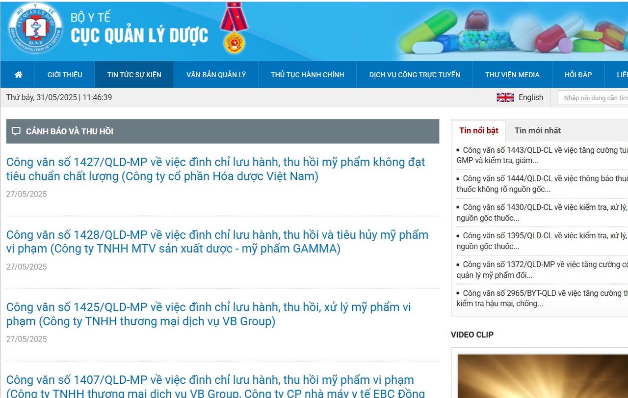 Doanh nghiệp mỹ phẩm ồ ạt nộp đơn xin rút giấy công bố tiếp nhận sản phẩm