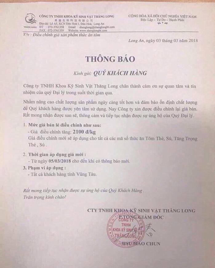 Doanh nghiệp sản xuất thức ăn nuôi tôm đột ngột tăng giá bán, người nuôi tôm lao đao