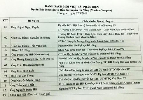 Có bất công tâm trong thành phần tham dự Hội nghị phản biện dự án “lấn sông Hàn”?
