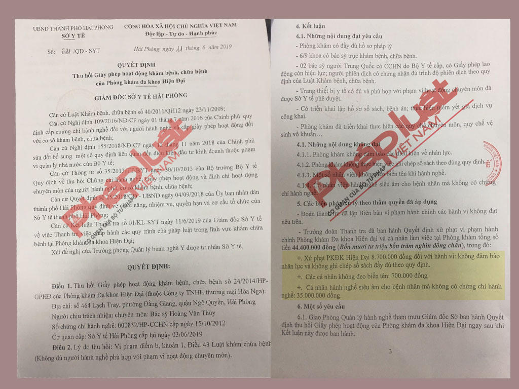 Hải Phòng: Sở Y tế Hải Phòng rút giấy phép phòng khám có vi phạm, phòng khám Phượng Đỏ có ngoại lệ?