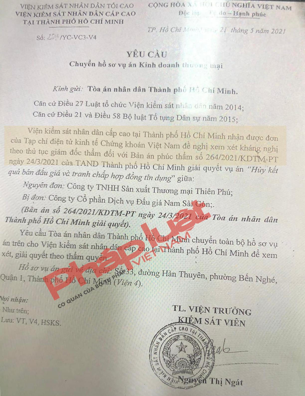 Bất thường quyết định kháng nghị cấp tốc của VKSND cấp cao tại TP Hồ Chí Minh đối với vụ án Hòa Lân